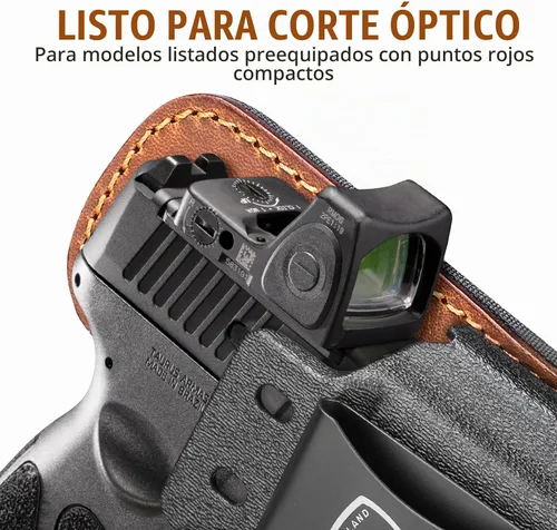 Vista 3 de Funda IWB híbrida WARRIORLAND, se ajusta a Taurus G2C / G3C / G3 / G2s / G3X & XL / PT111 G2 / PT140 G2 - Preparada para ópticos, funda
