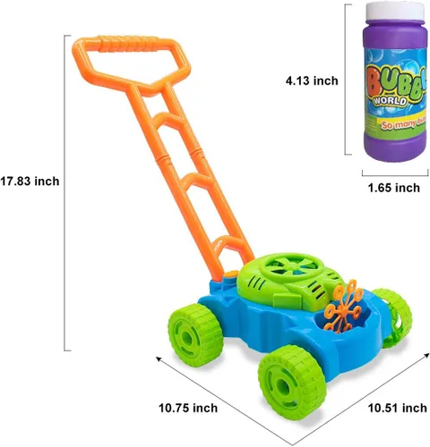 Vista 7 de Lydaz – Máquina de burbujas electrónicas para césped, juegos al aire libre, juguetes para niños