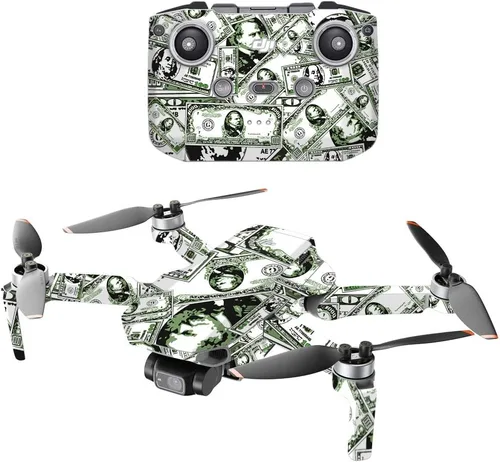 Vista 7 de MIGHTY SKINS Compatible con DJI Mini 2 Dron portátil – Cartoon Mania Funda protectora de vinilo duradera y única Fácil de aplicar, quitar