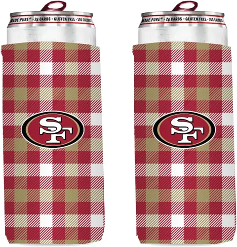 Vista 9 de Paquete de 2 soportes para latas de fútbol de 12 onzas, delgado y delgado, aislador de bebidas Huggie Cooler Coozies (Arizona (cardenales))