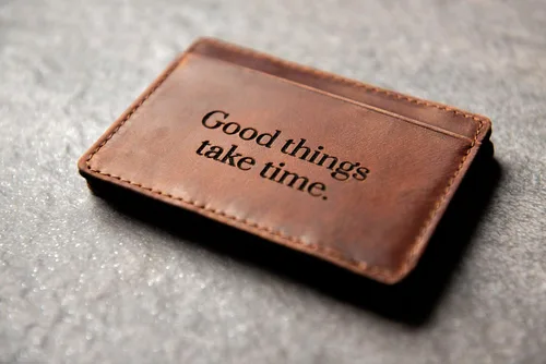 Vista 5 de Personalized Distressed Leather Flip Wallet by Left Coast Original