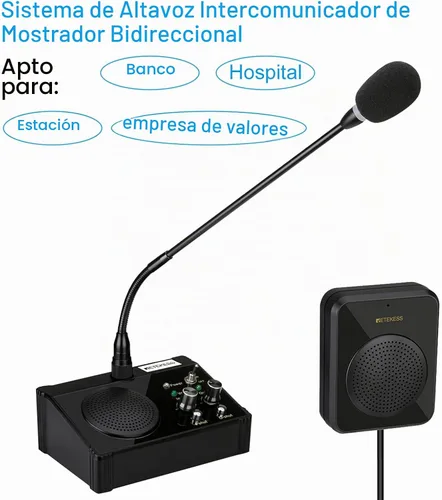 Vista 8 de Retekess TW106 Intercomunicador de ventana, sistema de intercomunicación