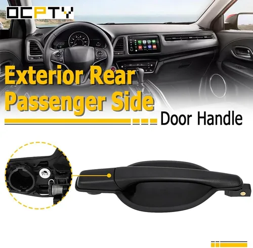 Vista 2 de OCPTY Manija de puerta exterior del pasajero trasero derecho reemplazo 2004-2011 para Mitsubishi Endeavor manija de puerta exterior textura negro