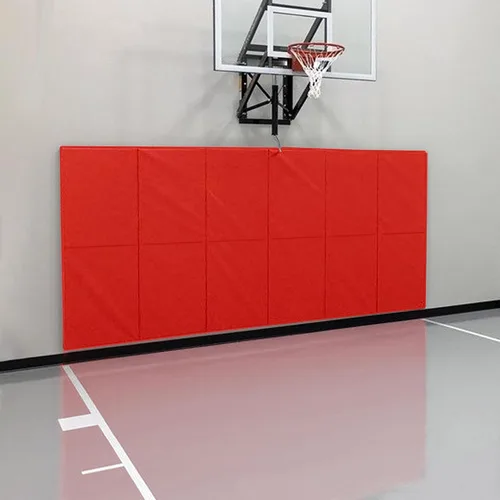 Vista 14 de Acolchados de Pared para Gimnasio Almohadilla de Protección de Pared para Cancha de Baloncesto - Colchoneta de Pared de Espuma Gruesa de 2" Negro
