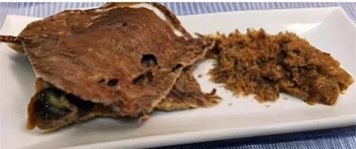 Vista 4 de Machacado Carne Seca De Res Machaca de Carne Rallada Jerky 2 oz