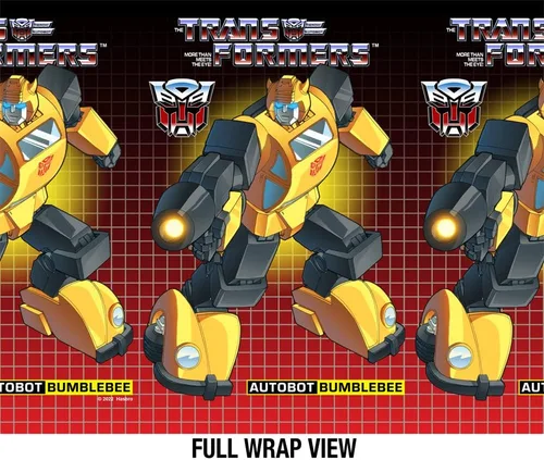 Vista 3 de Transformers OFFICIAL Bumblebee Black - Botella de agua aislada de 24 onzas, resistente a fugas, de acero inoxidable aislado al vacío con tapa