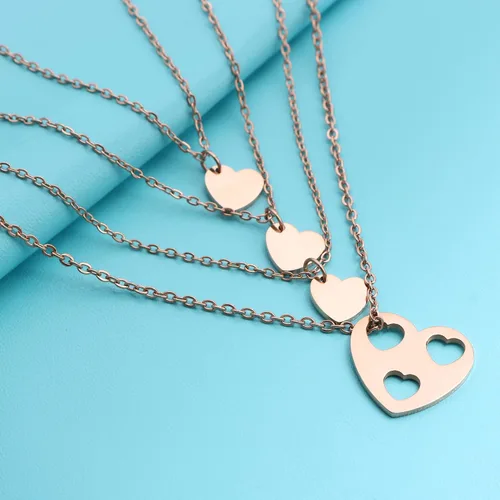 Vista 5 de JoycuFF Gifts for Mom Mother Daughter Matching Necklace Gifts for Mama Necklace for Women Mommy Me Jewelry for Birthday Christmas