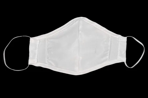 Vista 5 de Máscara facial, Pink Princess 100 % algodón, hecha en Estados Unidos, unisex, para niño Negro (Black Cross)