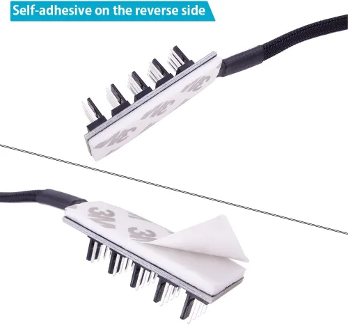 Vista 4 de Cable de extensión divisor de concentrador de ventilador, cable de fuente de alimentación de 1 a 5 vías, PWM, carcasa de placa base, adaptador