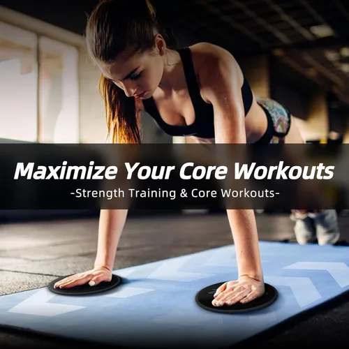 Vista 7 de Zilleen Deslizadores de Ejercicio para Entrenamiento Discos de Fitness para Pilates para Mujeres y Hombres, Paquete de 2