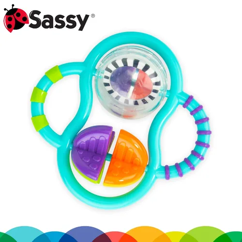 Vista 4 de Baby's First Rattles Developmental Gift Set para recién nacidos + Incluye sonajeros de muñeca, sonajero de reloj de arena, 9 piezas de eslabones