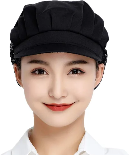 Vista 2 de 1pc4pcs Chef Hats-Kitchen Baker Cooking Hair Nets Food Service Caps para adultos