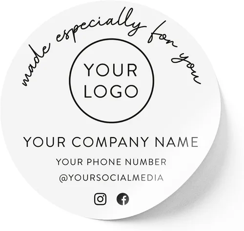 Vista 71 de Calcomanías de vinilo personalizadas con tu imagen, texto, diseño y logotipo. Etiquetas comerciales personalizadas impermeables para embalaje