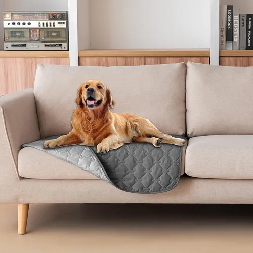 Vista 116 de gogobunny Manta para mascotas 3 veces más resistente, impermeable y a prueba de arañazos; protector de muebles reversible para perros y gatos, funda