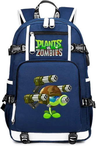 Vista 20 de ISaikoy Game Plants vs. Zombies - Mochila de hombro para libros, mochila escolar, color 1