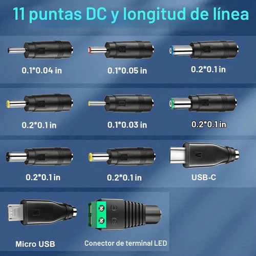 Vista 6 de SoulBay Adaptador universal de fuente de alimentación AC/DC de 41 W