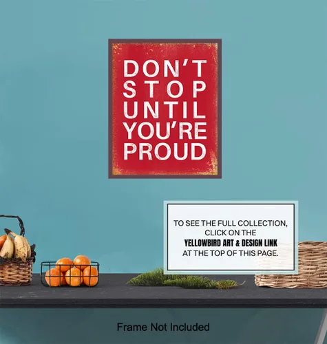 Vista 7 de Arte de pared con frase inspiradora, decoración única del hogar para oficina, gimnasio, niños, dormitorio de adolescentes, regalo motivacional