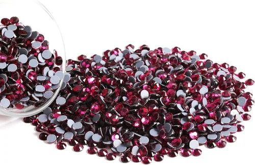 Vista 184 de 6000 PIEZAS Diamantes de Imitación Hotfix a Granel, Diamantes Naranja para Manualidades y Ropa, Diamantes de Imitación para Decoración DIY, SS10