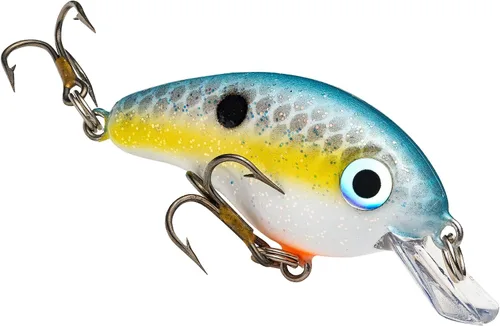 Vista 13 de Strike King Señuelo de pesca Bitsy Pond Minnow Crankbait, 3/32 oz, irresistible para los peces Chartreuse con espalda negra