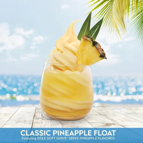 Vista 6 de Dole Soft Serve Mix piña, 4.40 libras Pineapple soft serve mix with sweet, tropical fruit flavor; just add water for smooth frozen treats or soft