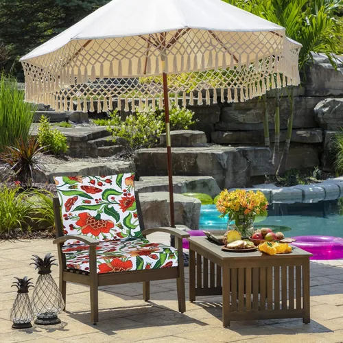Vista 3 de EHouseHome Fundas de cojín para silla de patio, lavables, resistentes a los rayos UV, fundas de repuesto, impermeables, para muebles de exterior