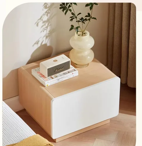 Vista 4 de TADIBU Mesita de noche pequeña para mesita de noche, mesa auxiliar para dormitorio, cómoda pequeña con cajones de almacenamiento, mesa auxiliar