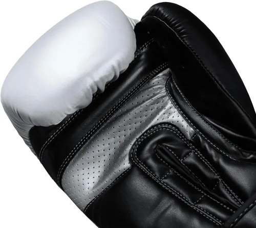 Vista 3 de Title Platinum Proclaim - Guantes de entrenamiento, negro/plata, 16 onzas