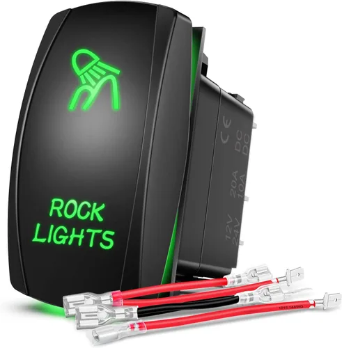 Vista 19 de Nilight 90005B Interruptor Basculante Láser Momentáneo de 7 Pines para Cabrestante en Kit de Arnés de Cableado para Cabrestante 20A/12V 10A/24V
