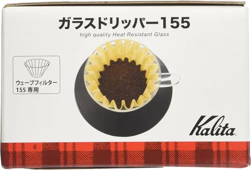 Vista 4 de Kalita Wave Dripper serie 155 vidrio [1-2 persona] # 05045 (importación de Japón) por Kalita (Carita)