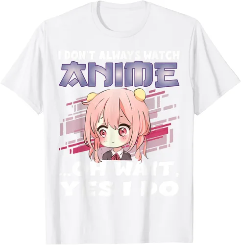 Vista 58 de Ver camiseta japonesa de anime con estampado de anime Girl, Negro, S