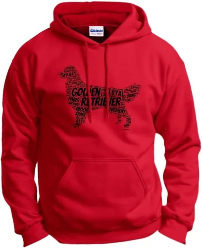 Vista 6 de ThisWear Golden Retriever Word Art - Sudadera con capucha para perro y cachorro