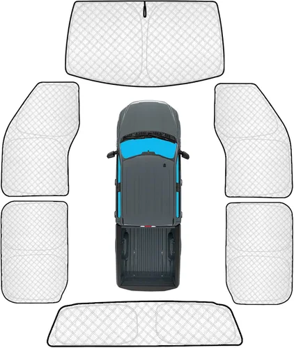 Vista 135 de KMF 6 piezas de parasoles gruesos para Mazda 3 Hatchback (No Sedán) 2014-2018 Accesorios, parasoles completos para parabrisas y ventanas de coche