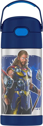 Vista 18 de THERMOS FUNTAINER Botella de agua con pajita, 12 onzas, Avengers