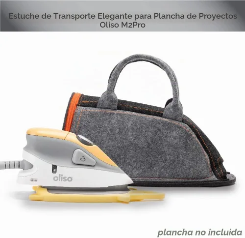 Vista 5 de Oliso M3Pro Project - Plancha de vapor con solemate (coral) y bolsa de transporte Oliso para mini planchas