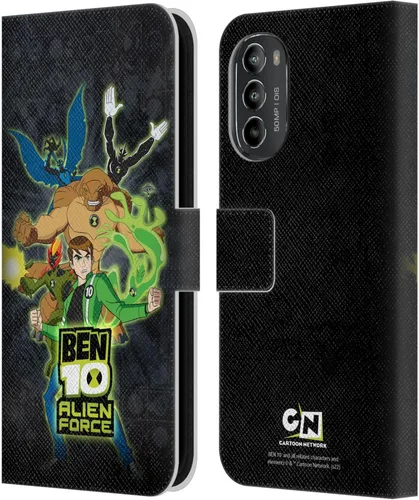 Vista 8 de Head Case Designs Officially Licensed Ben 10: Alien Force Ben's Jacket Graphics Leather Book Wallet Case Cover Compatible with Motorola Moto G82 5G