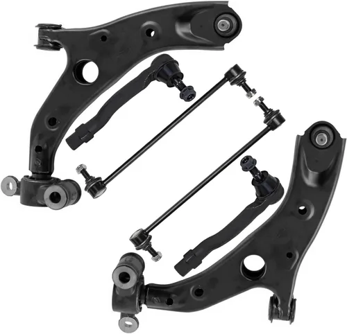 Vista 109 de Detroit Axle - Kit de extremo delantero para Chrysler 300 Dodge Charger 2011-2023 Challenger, 2 Lower Rearward Control Arms 2 Outer Tie Rods 2