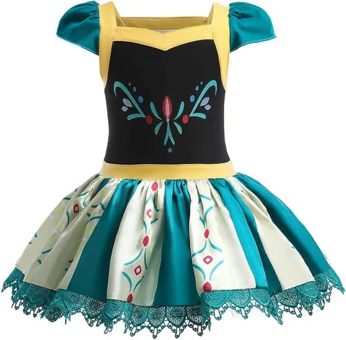 Vista 47 de Leotardos de princesa para niñas con falda de ballet y tutú para Halloween, Navidad, fiesta de cumpleaños, vestido elegante