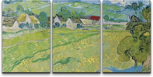 Vista 99 de wall26 Lienzo enmarcado para pared, juego de arte con flores de almendra de Vincent Van Gogh, naturaleza, ilustraciones de área silvestre, bellas
