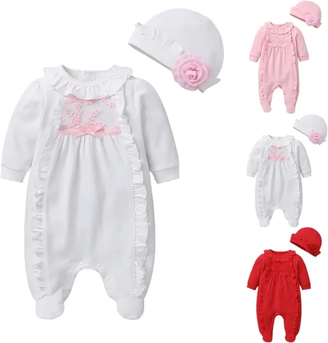 Vista 2 de TBUIALL My First Valentines Day - Polo para niña de 6 meses, ropa de invierno, medias de otoño