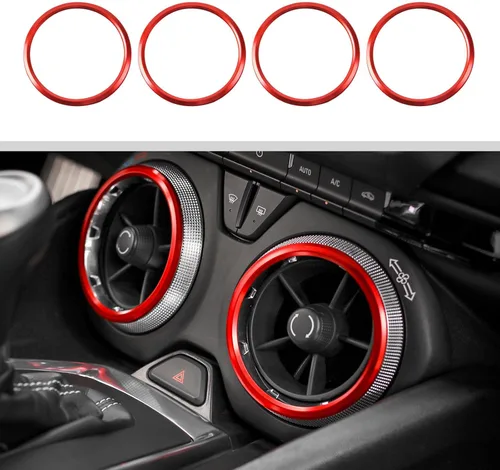 Vista 8 de JWWY para Camaro Anillo de Protección de Salida de Ventilación de Aire de Aire Acondicionado para 2017-2025+ Chevy Camaro Accesorios