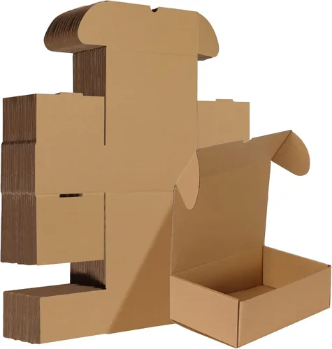 Vista 43 de HORLIMER Paquete de 40 cajas de envío de 5 x 5 x 5, caja de cartón corrugado blanco para correo, embalaje, pequeñas empresas