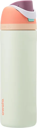 Vista 87 de Owala FreeSip - Acero inoxidable - 32 oz - Morado/Azul (pistas de esquí de los años 80)