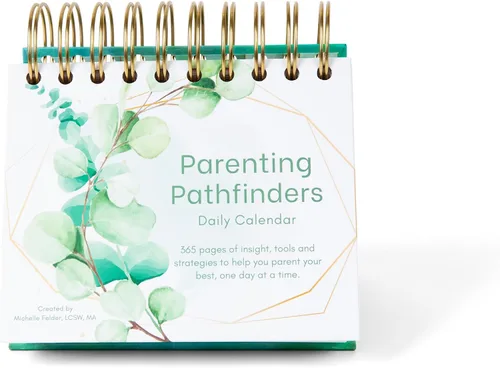 Vista 6 de Parenting Pathfinders® Calendario diario perpetuo de escritorio sin fecha, calendario inspirador y de apoyo Page-A-Day para padres y cuidadores