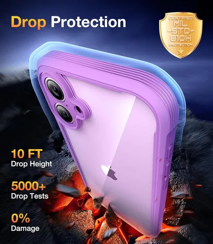Vista 315 de DIACLARA - Funda transparente compatible con iPhone XR 6.1 pulgadas 2018