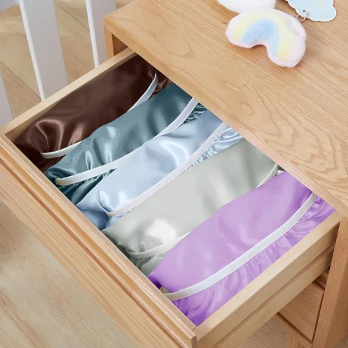 Vista 7 de SiinvdaBZX Paquete de 2 fundas para cambiador para bebés, niñas y niños, fundas de satén suaves y sedosas para cambiadores de pañales de 32 x 16
