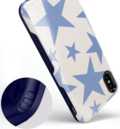 Vista 108 de Casely Funda para iPhone Xs Max Funda con estampado de festival (solo buenas vibraciones)