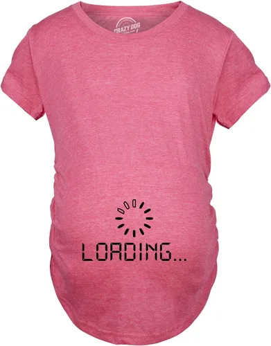 Vista 2 de Maternity Baby Loading Shirt Humor Funny Pregnancy Shirt Cute Internet Tee