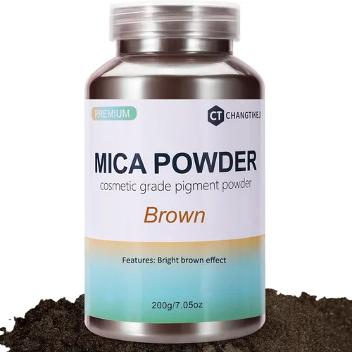 Vista 11 de CHANGTIKEJI Polvo de Mica, 24 Colores - 10g/Botella de Polvo de Pigmento Natural para Resina Epoxy, Fabricación de Jabón, Velas, Brillo de Labios