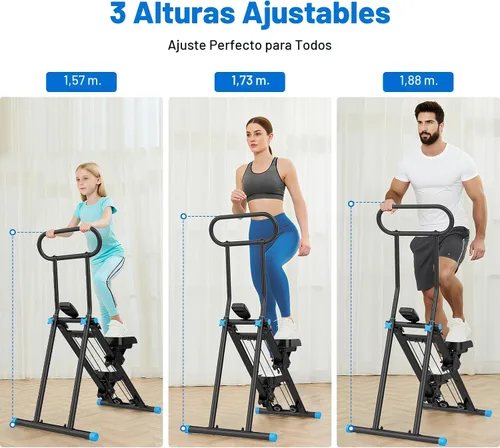 Vista 4 de HXD-ERGO Stair Stepper for Home with Adjustable Handlebar for Full Body
