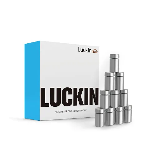 Vista 6 de LuckIn Paquete de 20 tornillos de separación (1/2 pulgada de diámetro x 3/4 pulgadas de largo), accesorios de montaje de acero inoxidable